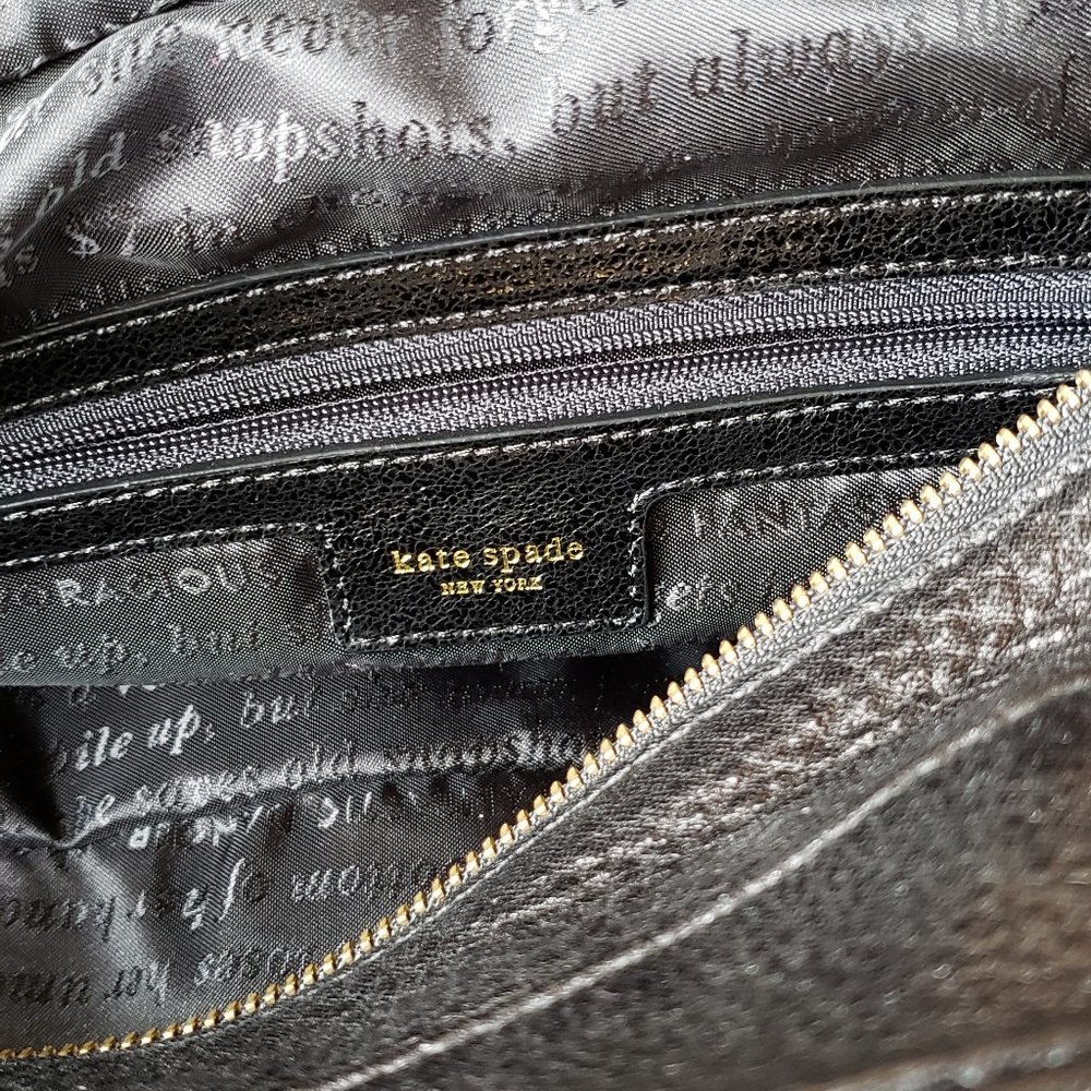 Kate Spade Stevie -Metallic Black - NWT - Picture 2 of 5